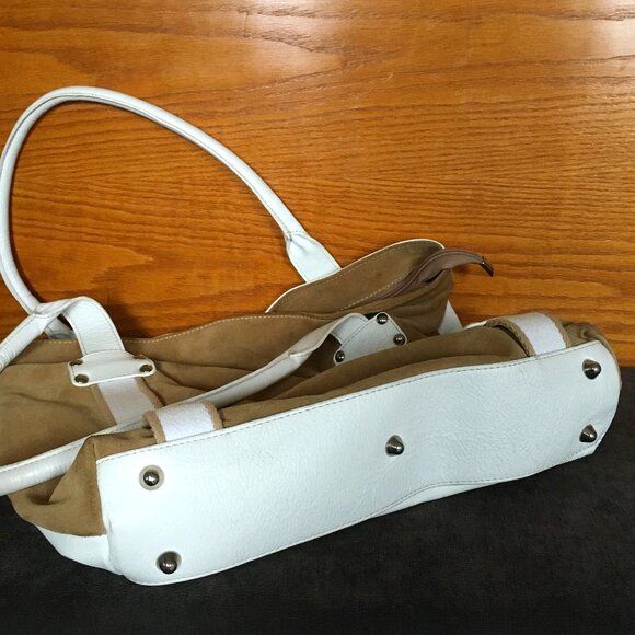 Innue Two Tone Italian Leather and Suede Bag - Picture 7 of 16